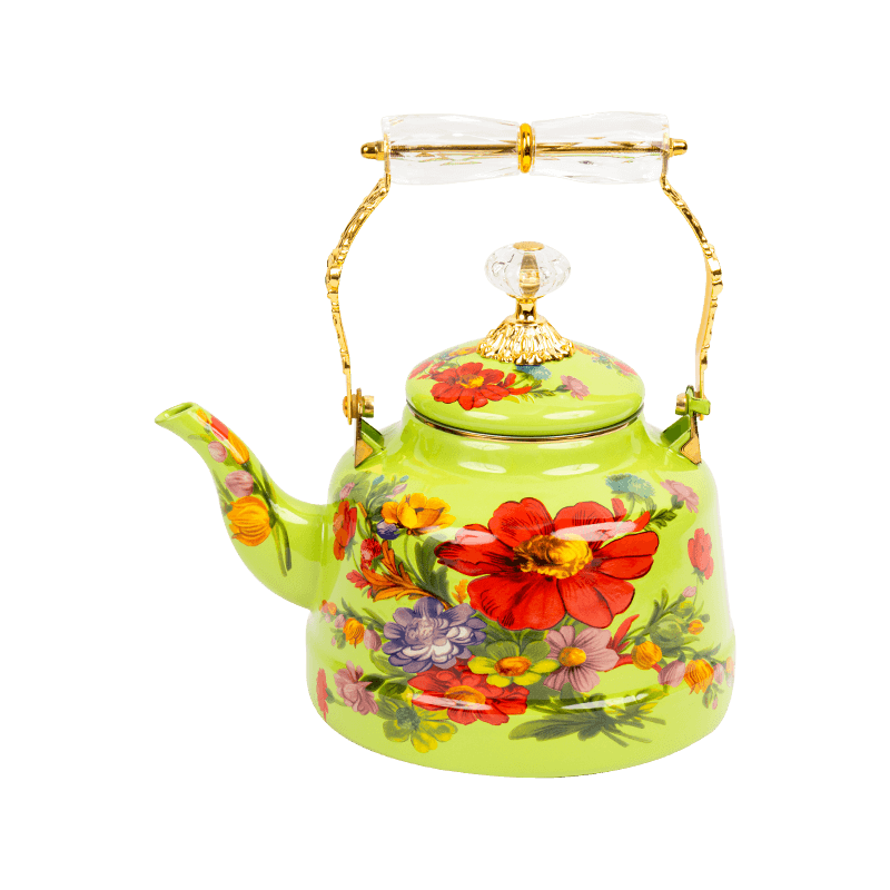 TK505 enamel bell-dinisenyo tea kettle