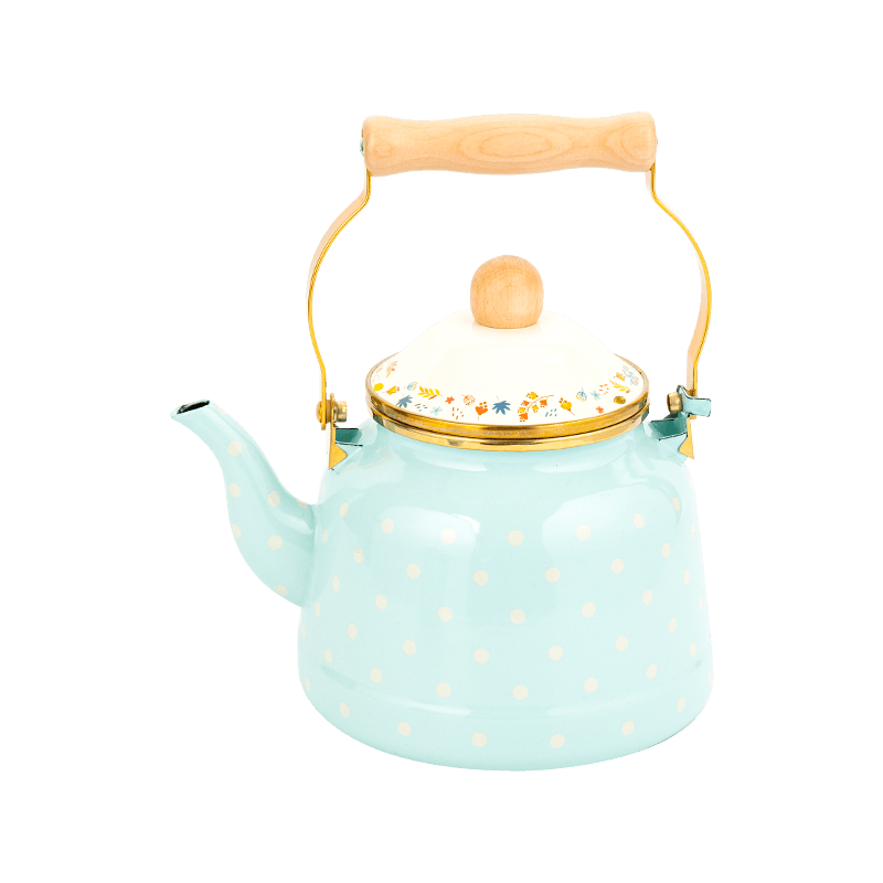 TK518 2.4L BAGONG BELL-DESIGNED ENAMEL TEA KETTLE