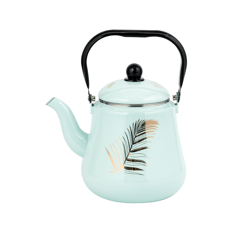 TK507 Malaking Kapasidad 2.2L Teapot ng Enamel na may hawakan