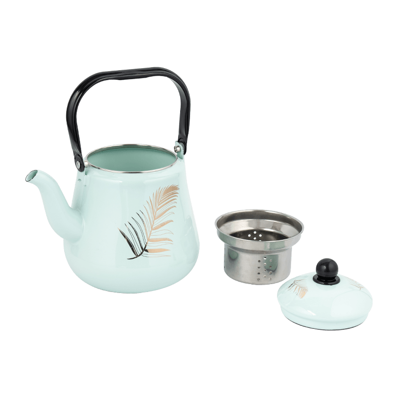 TK507 Malaking Kapasidad 2.2L Teapot ng Enamel na may hawakan