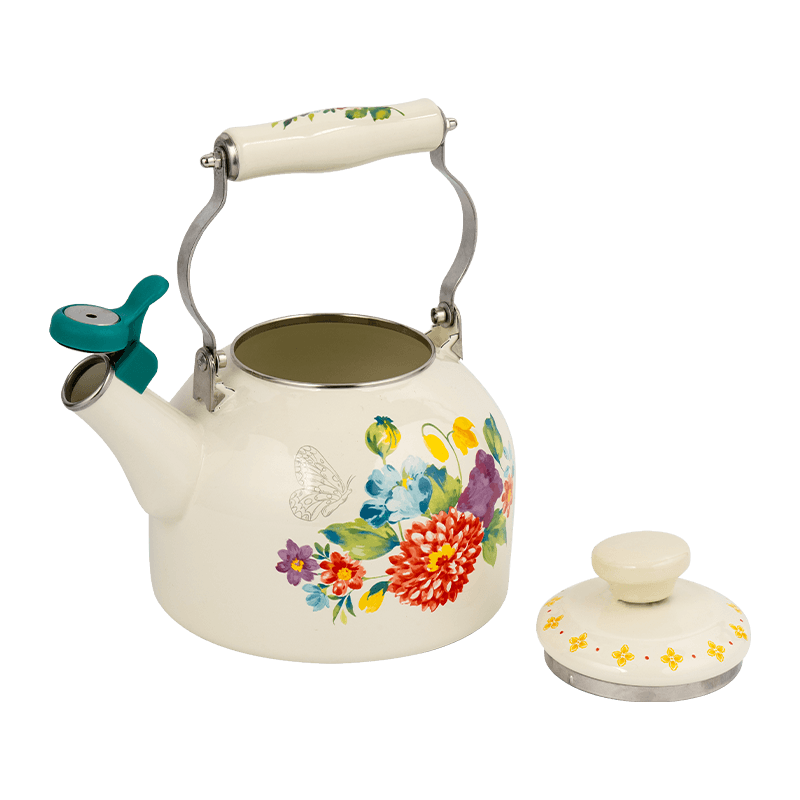 TK528W enamel whistling kettle
