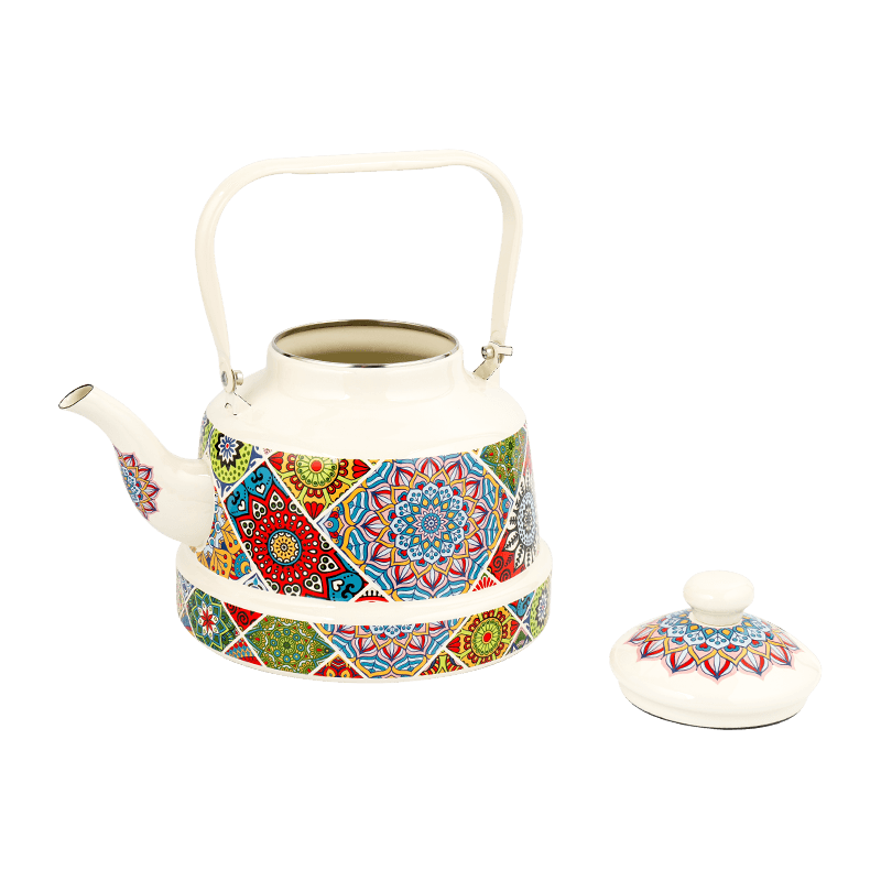 TK505 enamel bell-dinisenyo tea kettle