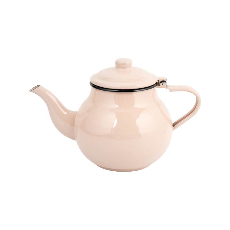 TK515 Vintage Enamel Maliit na Round Tea Kettle