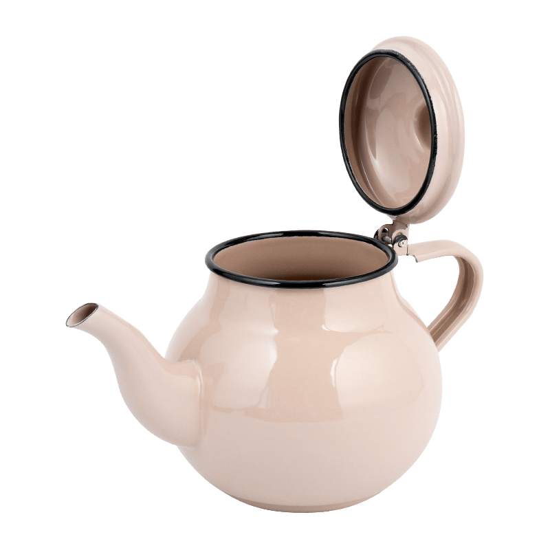 TK515 Vintage Enamel Maliit na Round Tea Kettle