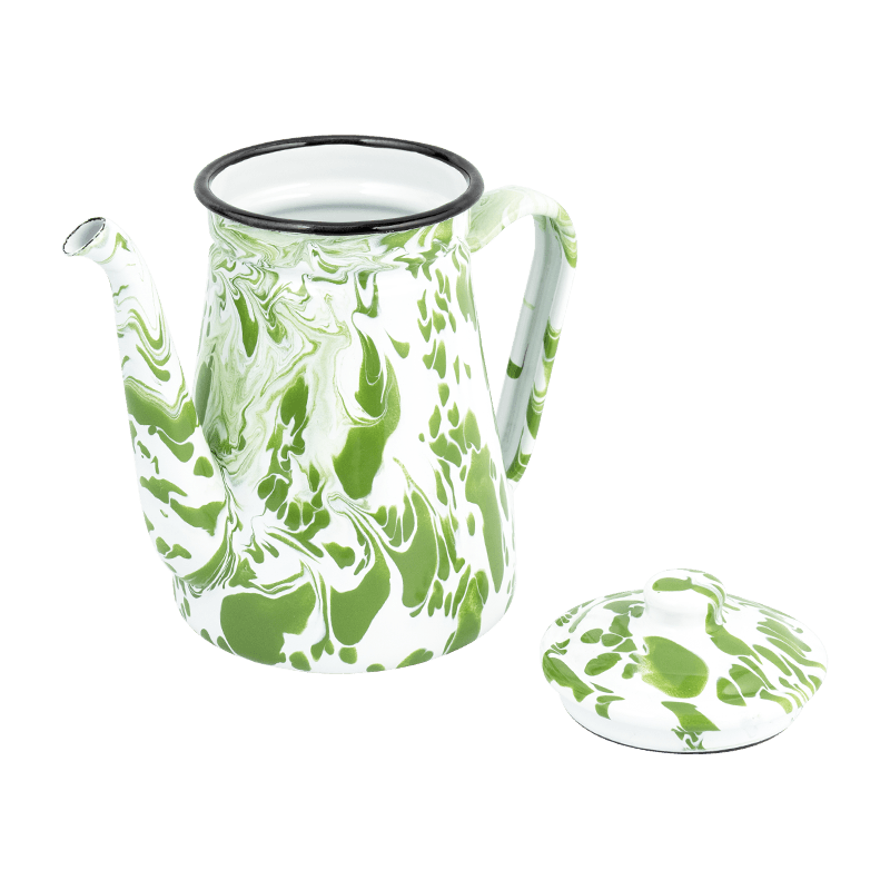 TK508 Green Enamel Kape Pot