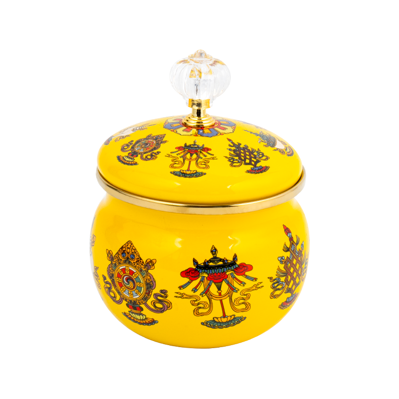 9cm enamel sugar jar