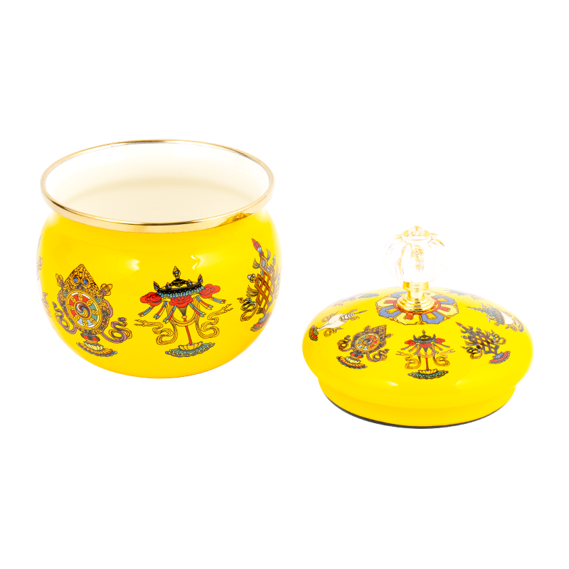 9cm enamel sugar jar