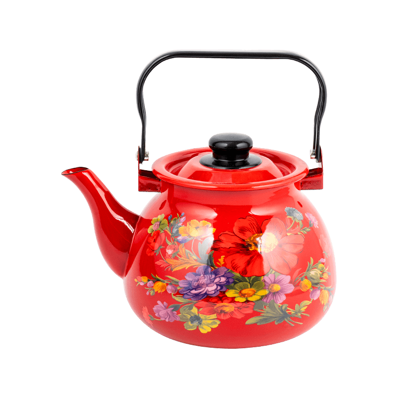 TK305 ENAMEL FLARED RIM TEA KETTLE