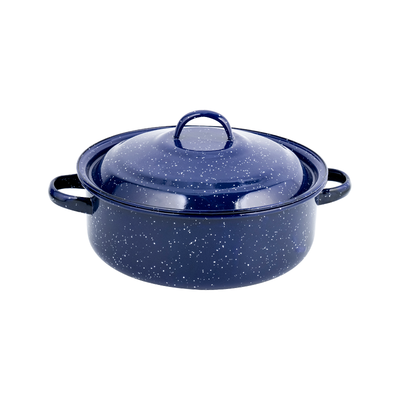 768d enamel flared rim tuwid na mababang stockpot 768d enamel flared rim tuwid na mababang stockpot