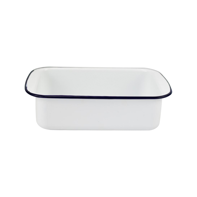 Enamel flared rim butter plate