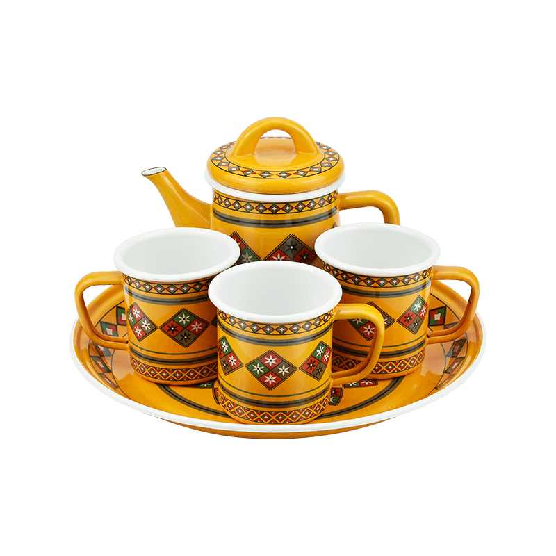 T231 Turkish enamel teapot set